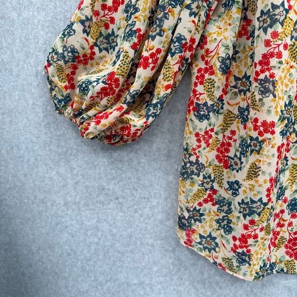 Urban Outfitters Pins & Needles Peasant Boho Cottagecore  Flowy top Size Medium‎ - Picture 5 of 10